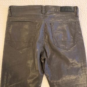 ALL SAINTS Metallic Waxed Denim Skinny Jeans - 29